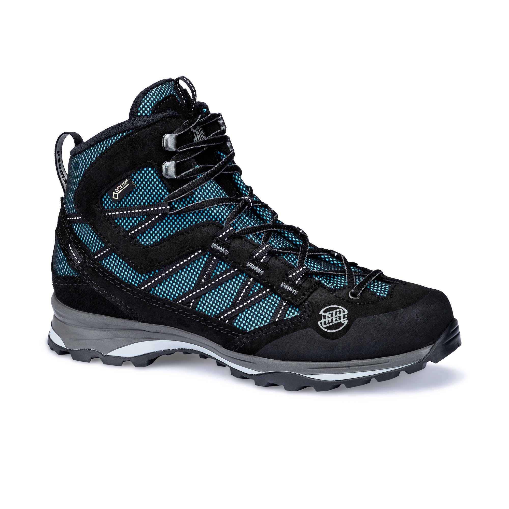 Hanwag Women's Belorado II Mid GTX Hiking Boots Black/Azure LJRKQ6587